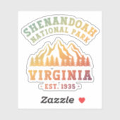 Shenandoah National Park Virginia USA Sticker (Vel)