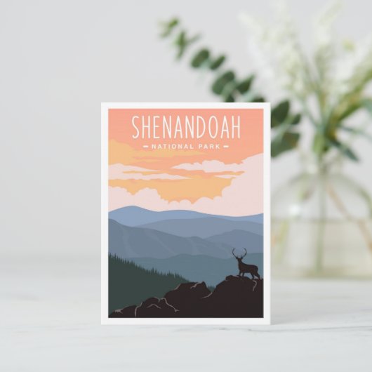 Shenandoah National Park Virginia USA Travel  Briefkaart (Staand voorkant)