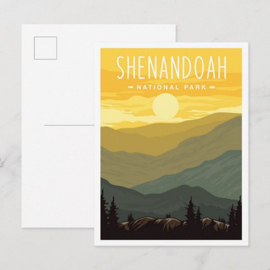 Shenandoah National Park Virginia USA Travel Briefkaart (Voorkant / Achterkant)