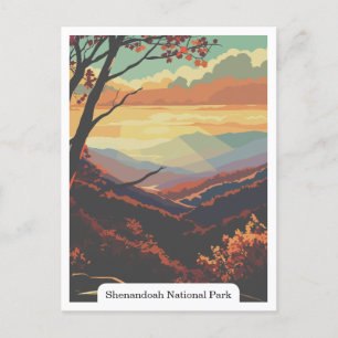 Shenandoah National Park, Virginia, Verenigde Stat Briefkaart