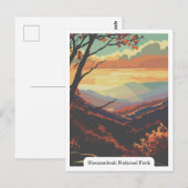 Shenandoah National Park, Virginia, Verenigde Stat Briefkaart (Voorkant / Achterkant)