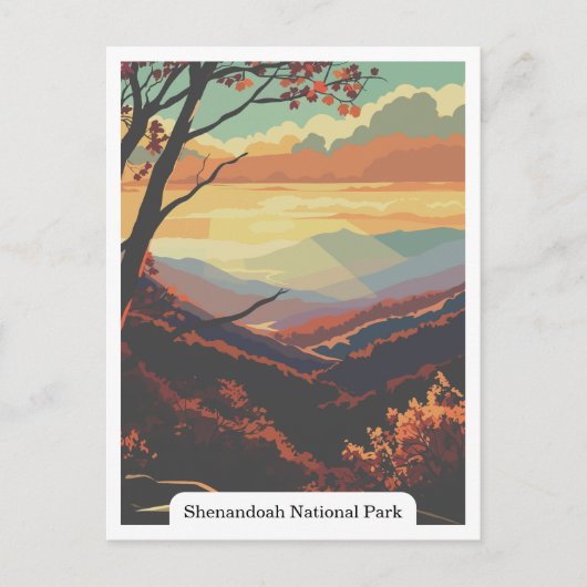 Shenandoah National Park, Virginia, Verenigde Stat Briefkaart (Voorkant)