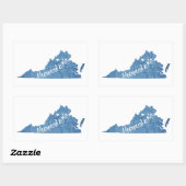 Shenandoah National Park Virginia Wood Grain Rechthoekige Sticker (Vel)