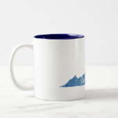 Shenandoah National Park Virginia Wood Grain Tweekleurige Koffiemok (Links)