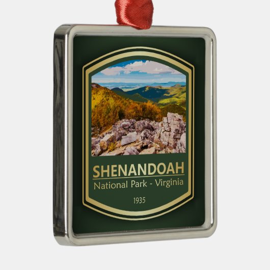 Shenandoah NP (PF1) Metalen Ornament (Rechts)
