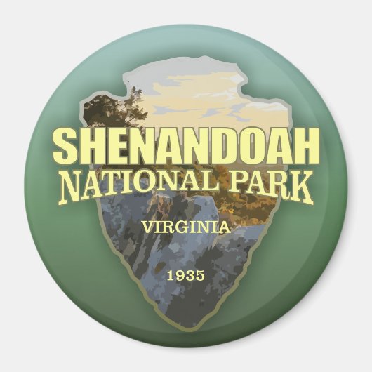 Shenandoah NP (pijlpunt) Magneet (Voorkant)