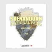 Shenandoah NP (pijlpunt) Sticker (Vel)