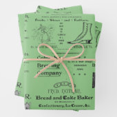 Shenandoah Pennsylvania 1890 Adverteren Inpakpapier Vel (In situ)