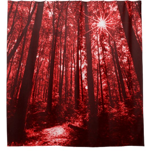 Shenandoah Red Douchegordijn (Voorkant)