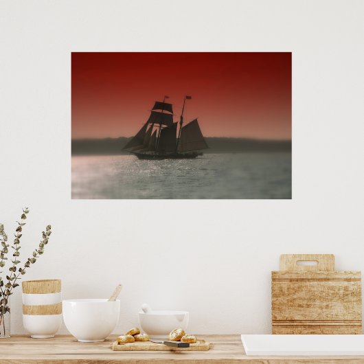 Shenandoah Red sky Poster (Keuken)