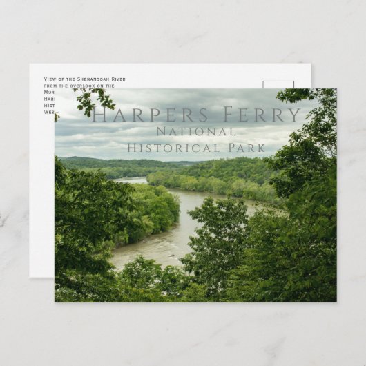 Shenandoah River, Harpers Ferry NHP Briefkaart (Voorkant / Achterkant)