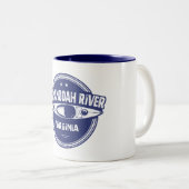 Shenandoah River, Virginia Tweekleurige Koffiemok (Voorkant rechts)