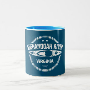 Shenandoah River, Virginia Tweekleurige Koffiemok