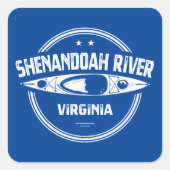 Shenandoah River, Virginia Vierkante Sticker (Voorkant)