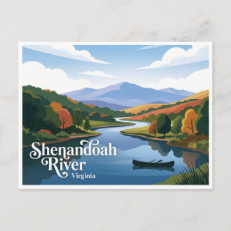 Shenandoah rivier Front Royal Virginia Briefkaart