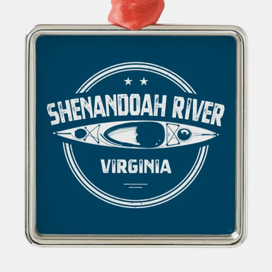 Shenandoah rivier, Virginia Metalen Ornament (Voorkant)