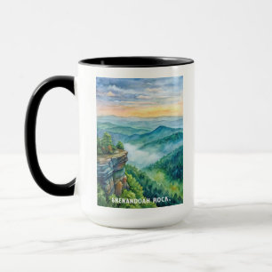 Shenandoah Rock National Park Watercolor Painting Mok