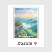 Shenandoah Rock National Park Watercolor Painting Sticker (Vel)