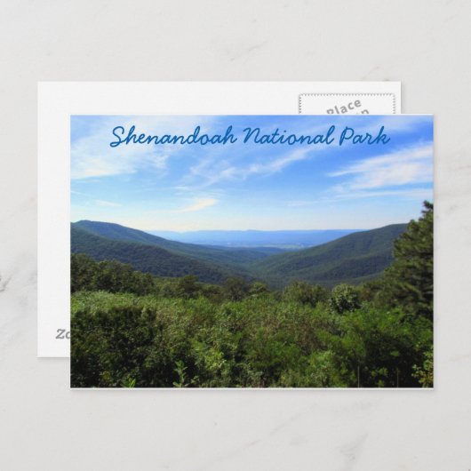 Shenandoah Valley Briefkaart (Voorkant / Achterkant)