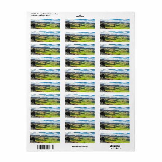 Shenandoah Valley Etiket (Full Sheet)