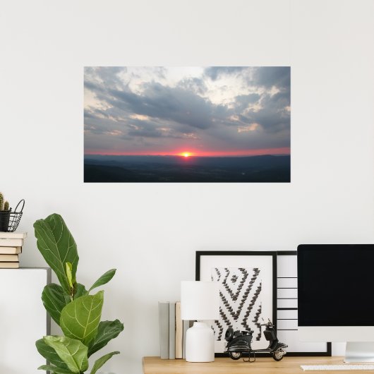 Shenandoah Valley Sunset Poster (Thuiskantoor)