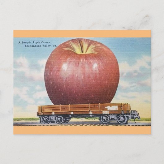 Shenandoah Valley, Virginia Giant Apple Briefkaart (Voorkant)