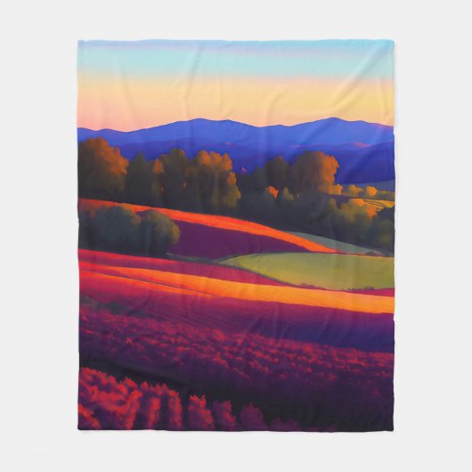 Shenandoah Virginia Wijnland Fleece Deken (Voorkant)