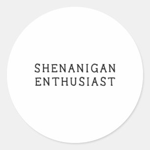 Shenanigan-enthousiastelinge Funny St. Patricks Da Ronde Sticker