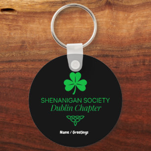 Shenanigan Society Dublin Hoofdstuk Vintage Erfgoe Sleutelhanger