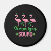 Shenanigan Squad Flamingo Leprechaun St Patrick's Magneet (Voorkant)