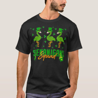 Shenanigan Squad Ierse Flamingo St Patricks Dag T-shirt