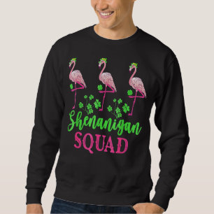 Shenanigan Squad Irish Flamingo Leprechaun St Patr Trui