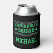 Shenanigan Squad - Persoonlijke St. Patrick's Day Blikjeskoeler (Blikje Voorkant)