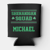 Shenanigan Squad - Persoonlijke St. Patrick's Day Blikjeskoeler (Voorkant)