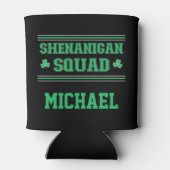 Shenanigan Squad - Persoonlijke St. Patrick's Day Blikjeskoeler (Achterkant)