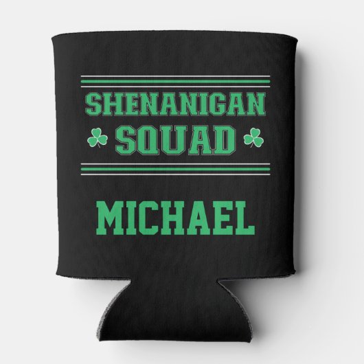 Shenanigan Squad - Persoonlijke St. Patrick's Day Blikjeskoeler (Achterkant)