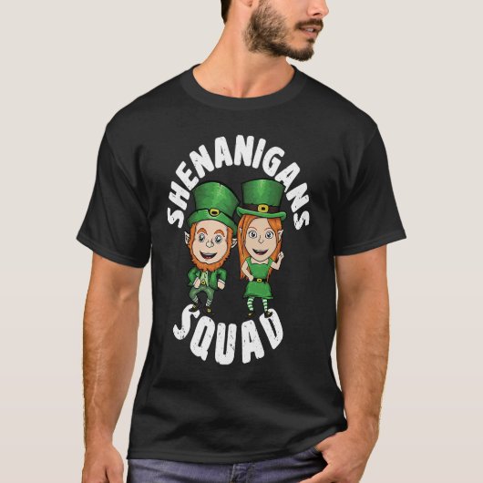 Shenanigan Squad St Patricks Day Group Drink T-shirt (Voorkant)