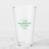 Shenanigan St. Patrick Familie Naam Glas (Voorkant)