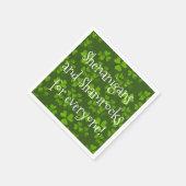 Shenanigans and Shamrocks Pattern St Patrick's Day Servet (Hoek)