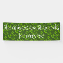 Shenanigans and Shamrocks Pattern St Patrick's Day