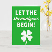 Shenanigans Begin Groot Kaart (Gele Bloem)