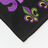Shenanigans beginnen met Mardi Gras honkbal gemask Fleece Deken (Hoek)