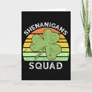 Shenanigans-club bijpassende vintage St. Patrick's Kaart