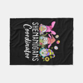 Shenanigans Coordinator Easter Bunny Gnomes Rabbit Fleece Deken (Voorkant (Horizontaal))