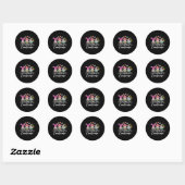 Shenanigans Coordinator Easter Bunny Gnomes Rabbit Ronde Sticker (Vel)