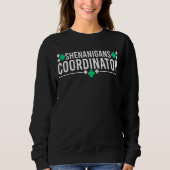 Shenanigans Coordinator Funny St Patrick Day Teac Trui (Voorkant)