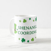 Shenanigans Coördinator Funny St. Patrick's Day Koffiemok (Voorkant links)