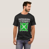 Shenanigans Coordinator Funny St Patricks Day Teac T-shirt (Voorkant volledig)
