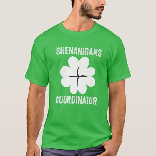 Shenanigans Coordinator Funny St Patricks Day Teac T-shirt (Voorkant)