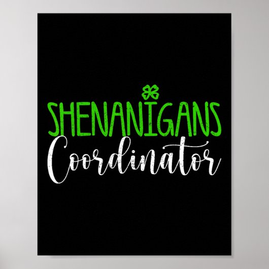 Shenanigans Coördinator Gelukkige St. Patrick's Da Poster (Voorkant)